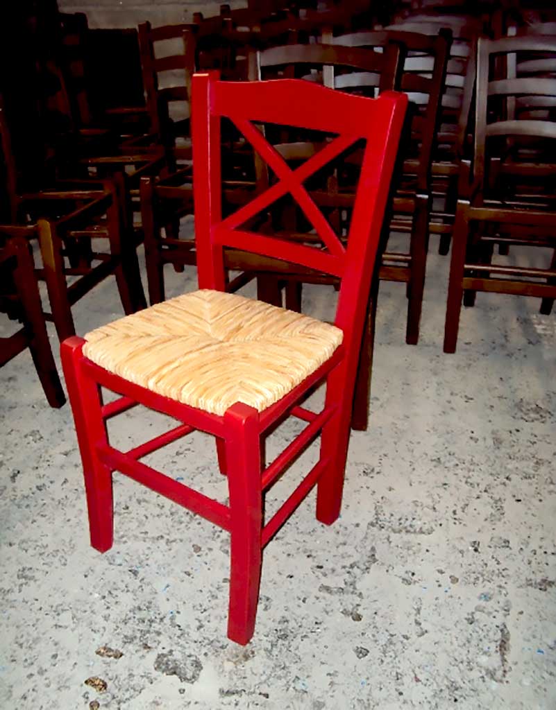 Επαγγελματική Ξύλινη Παραδοσιακή Καρέκλα Χίος από 19,5€ , Καρέκλα Καφενείου, Ταβέρνας, Εστιατορίου, Καφετέριας, Cafe Bar, (size 42x38x87).